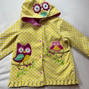 Wippette Yellow Owl Print Raincoat